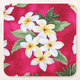 Hawaiian-Lei Rechteckiger Pappuntersetzer