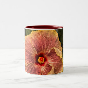Hawaiian Lilac Hibiskus aus Kauai Zweifarbige Tasse