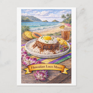 Hawaiian Loco Moco (Amerikanische Food-Serie) Postkarte