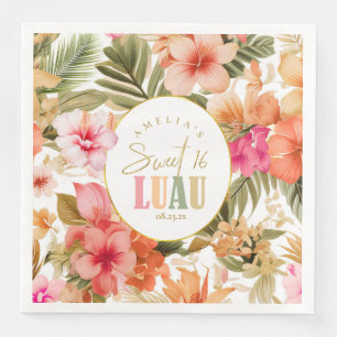 Hawaiian Luau 16 . Geburtstag Floral Pattern ID109 Serviette
