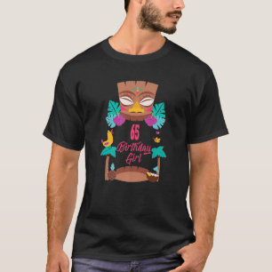 Hawaiian Luau 65. Geburtstag Tiki Sommer Matching  T-Shirt