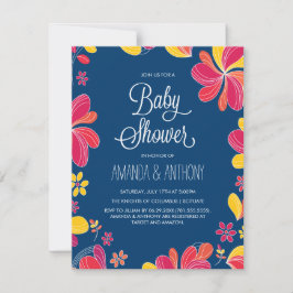 Hawaiian Luau Baby Dusche Tropical Thema Einladung