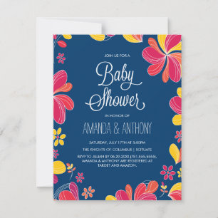Hawaiian Luau Baby Dusche Tropical Thema Einladung