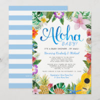 Hawaiian Luau Baby Shooter by Mail| Blau