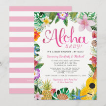 Hawaiian Luau Baby Shooter by Mail| Rosa