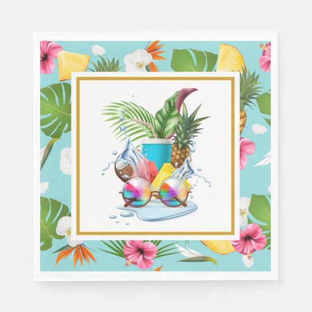 Hawaiian Luau Party  Serviette (Vorderseite)