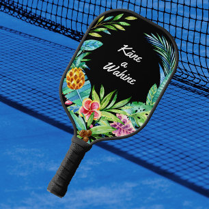 Hawaiian Luau Tropical Wedding Newlyweds Pickleball Schläger