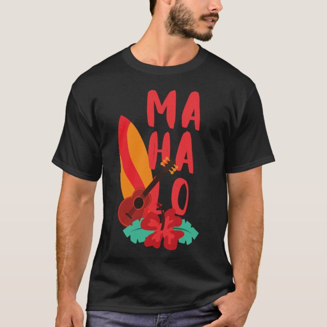 Hawaiian Mahalo (Hawaii - Aloha)   T-Shirt (Vorderseite)