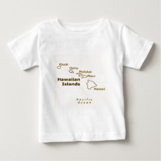 Hawaiian Map Baby T-Shirts