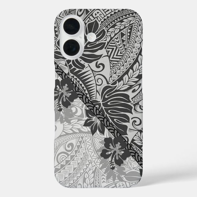 Hawaiian Monstera Tapa Phone Case (Rückseite)