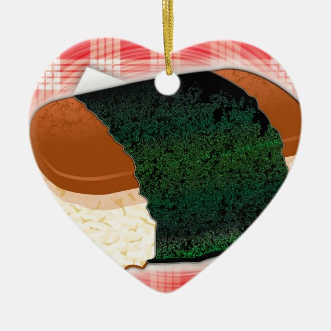 Hawaiian Musubi Keramikornament (Vorne)