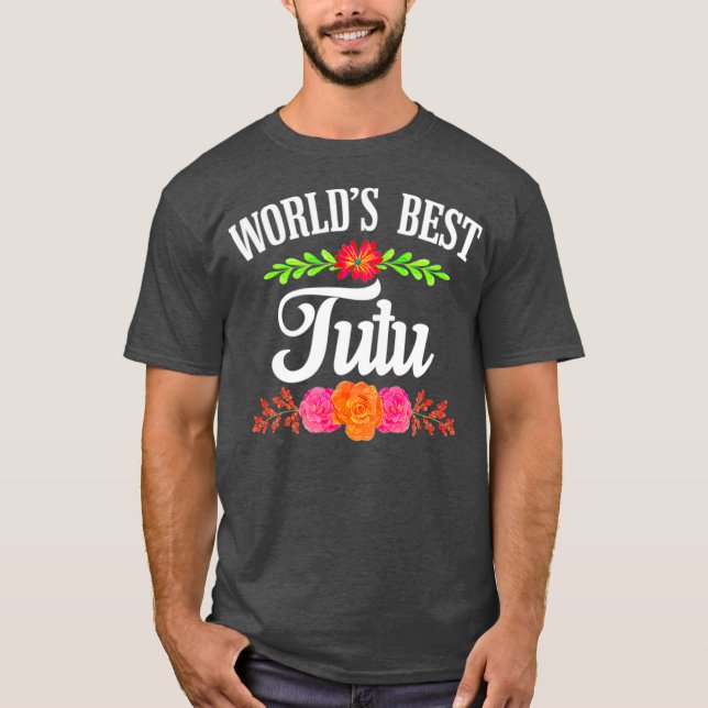 Hawaiian    OmaWelten Beste Tutu T-Shirt (Vorderseite)