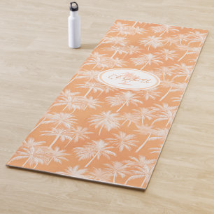 Hawaiian Palm Tree Silhouette Muster Tacao ID1093 Yogamatte