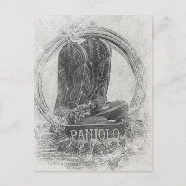 Hawaiian Paniolo Postkarte (Vorderseite)