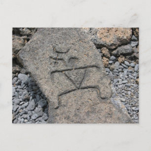 Hawaiian Petroglyph - Carte postale