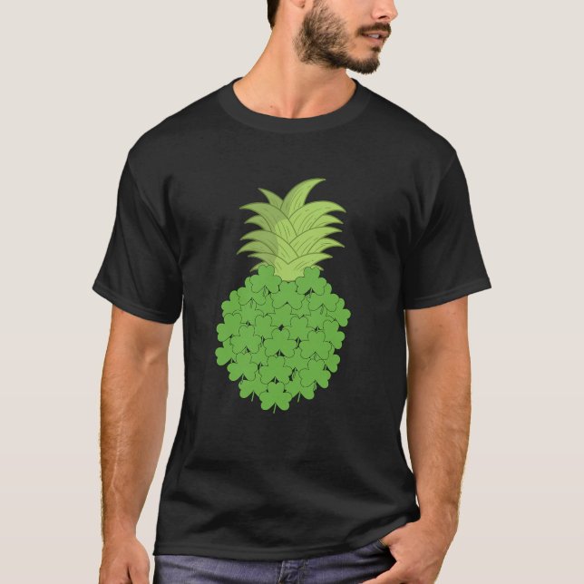 Hawaiian Pineaple Kleeblatts St Patrick's Day App T-Shirt (Vorderseite)