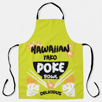 Hawaiian Poke Bowl Tako Poke Schürze