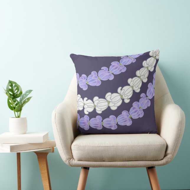 Hawaiian Print Crown Blume lei Kissen (Stuhl )