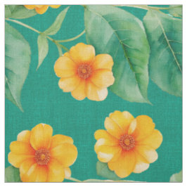 Hawaiian Print Ilima Blume Gewebe Stoff
