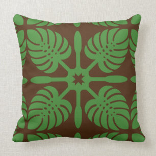 HAWAIIAN QUILT COUSSIN - Monstera