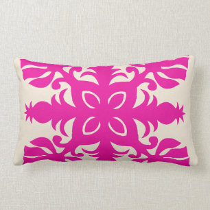 HAWAIIAN QUILT PILLOW-Ananas Lendenkissen