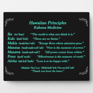 Hawaiian quotes Plaque Fotoplatte