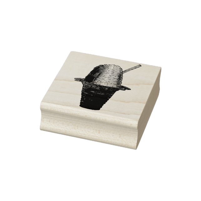Hawaiian Rainbow Shave Ice Frozen Dessert Hawaii Gummistempel (Stempel)