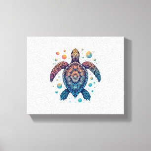 Hawaiian Sea Turtle Krawatte-Dye Hawaii Urlaub Str Leinwanddruck