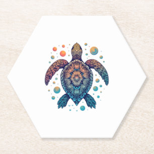 Hawaiian Sea Turtle Krawatte-Dye Hawaii Urlaub Str Untersetzer