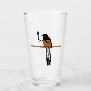 Hawaiian Shama Bird Selfie Glas