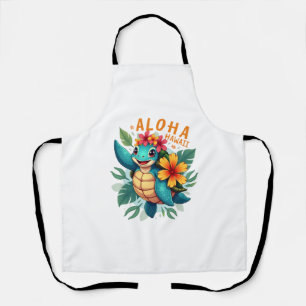 Hawaiian-Shirt Aloha Hawaii Meeresschildkröte Mädc Schürze