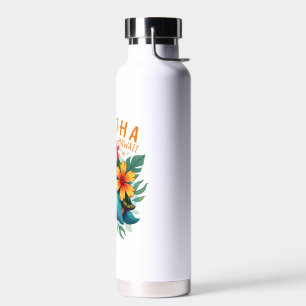 Hawaiian-Shirt Aloha Hawaii Meeresschildkröte Mädc Trinkflasche
