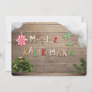 Hawaiian Style Gingerbrot Gruß Einladung