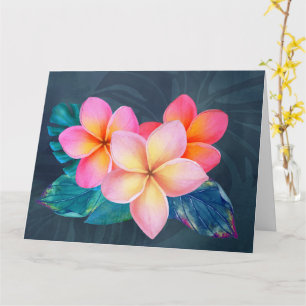 Hawaiian Sunrise Plumeria Karte