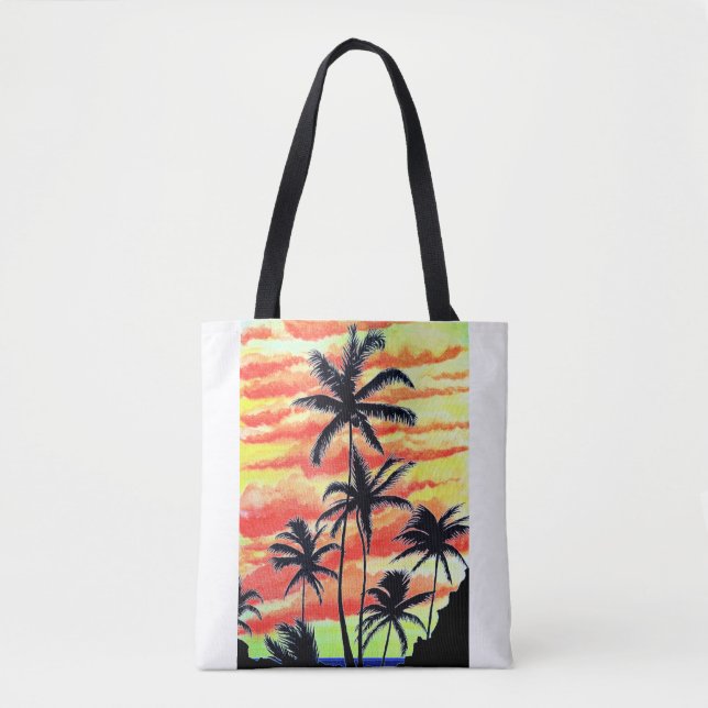 Hawaiian Sunset Coco Palms Tasche (Vorderseite)
