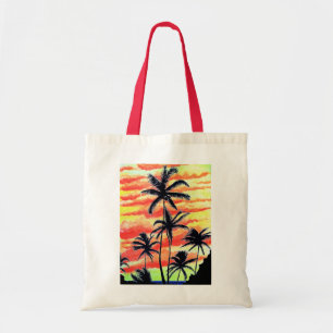 Hawaiian Sunset Coco Palms Tragetasche