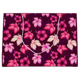 Hawaiian Sunset Glow: Hibiskus Gift Bag Große Geschenktüte