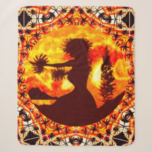 Hawaiian Sunset Hula Palms Sherpadecke