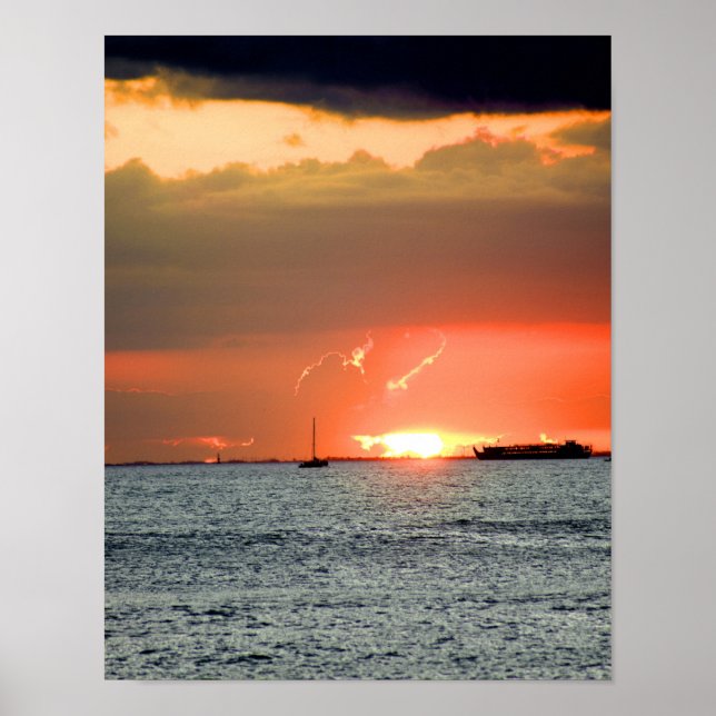 Hawaiian Sunset Poster (Vorne)