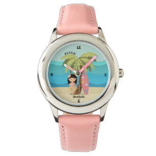 Hawaiian Surfer Girl Armbanduhr