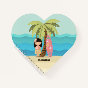 Hawaiian Surfer Girl Notizbuch