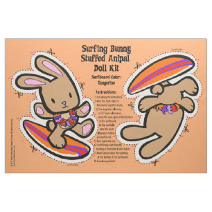 Hawaiian Surfing Bunny Doll Kit & gestopfte Tiere Stoff