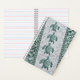 Hawaiian Tapa and Honu Notebook Notizbuch