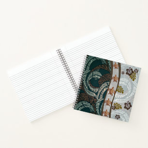 Hawaiian Tapa mit Hibiskus- und Honu-Notebook Notizbuch