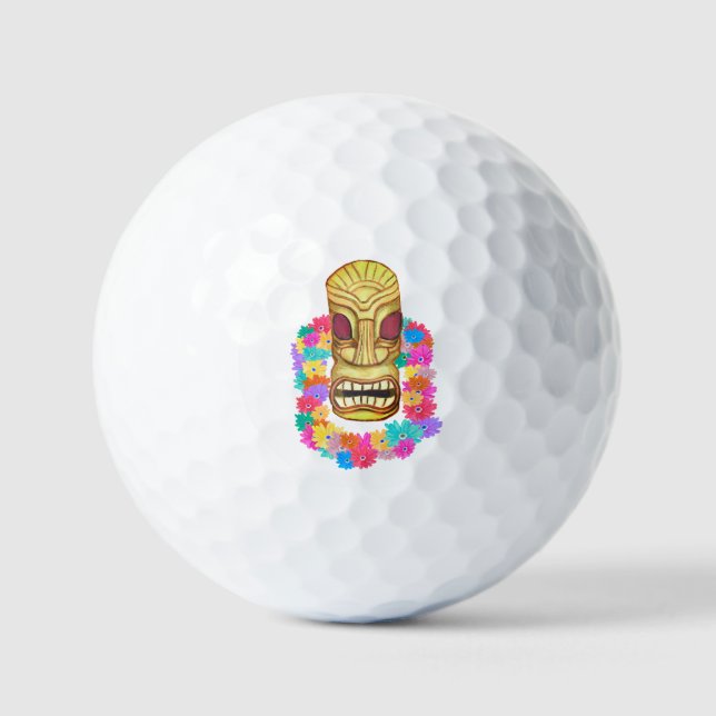  Hawaiian Tiki Mask Golfball (Vorderseite)
