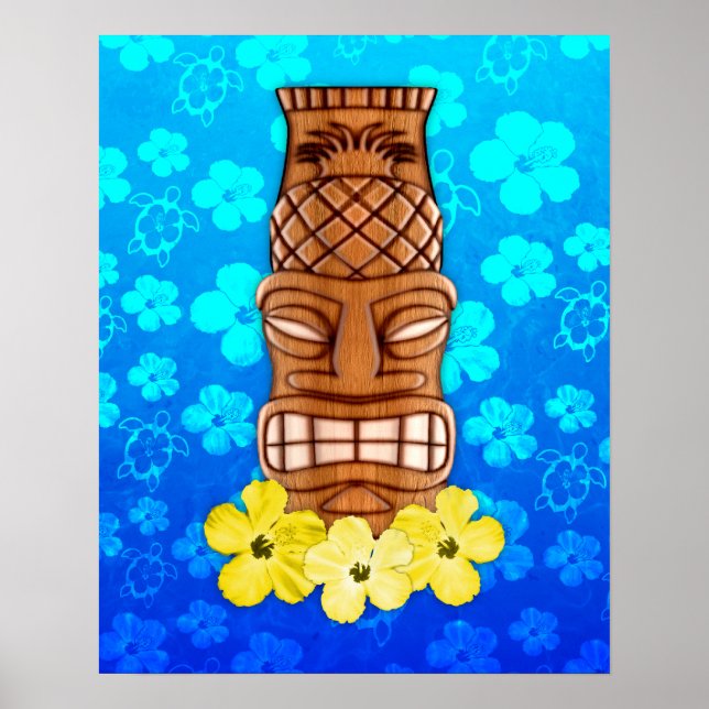Hawaiian Tiki Mask Poster (Vorne)