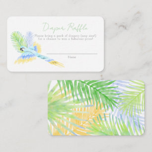 Hawaiian Tropical Birds Babydusche Windeln Windeln Begleitkarte
