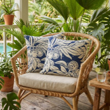 Hawaiian Tropical breadfruit ulu in indigo