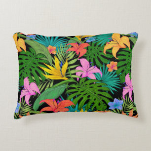 Hawaiian Tropical Floral Palm Blätter Dekokissen