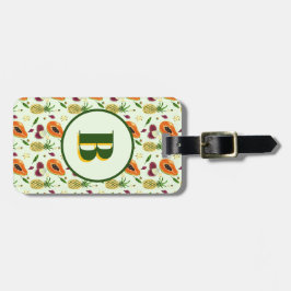 Hawaiian Tropical Fruit Cream Custom Luggage Tag Gepäckanhänger